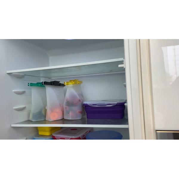 500 мл 1000 мл складной силиконовый пакет для хранения пищи Силиконовые фризерные пакеты