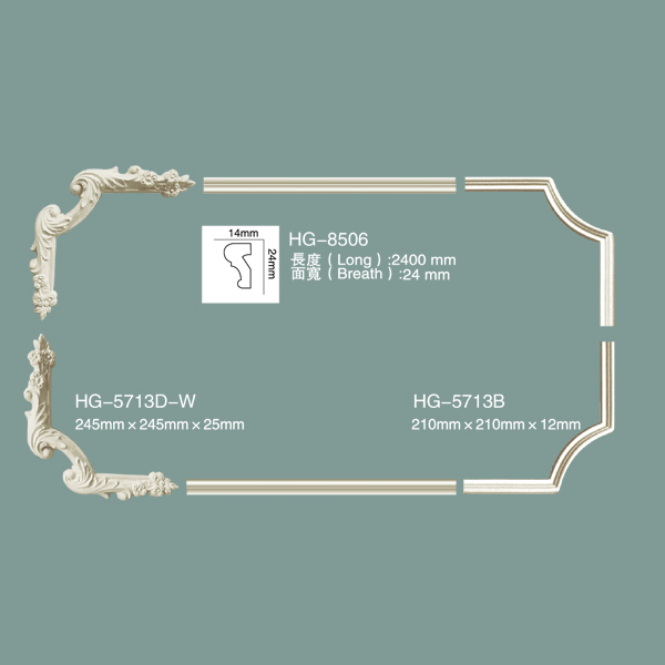 Popular New Factory Price Skirting Polyurethane Ceiling Mold Decorative PU Crown Moulding
