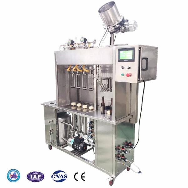 4-4-1 Beverage Bottling Equipment , Glass Bottle Filler SUS304 Body Material