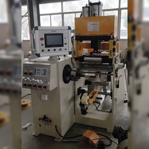 200mm Automatic Foil Winding Machine with Cold Pressure Welding for Transformer Coil Manufacturing