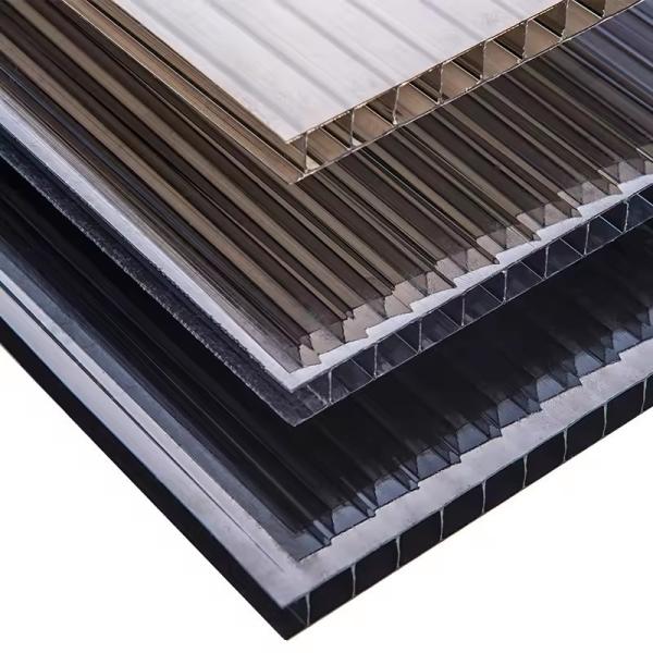 Tête creuse en polycarbonate plastique creuse en coupe transversale Tête de toiture de tôle d'extrusion de fabrication Mac