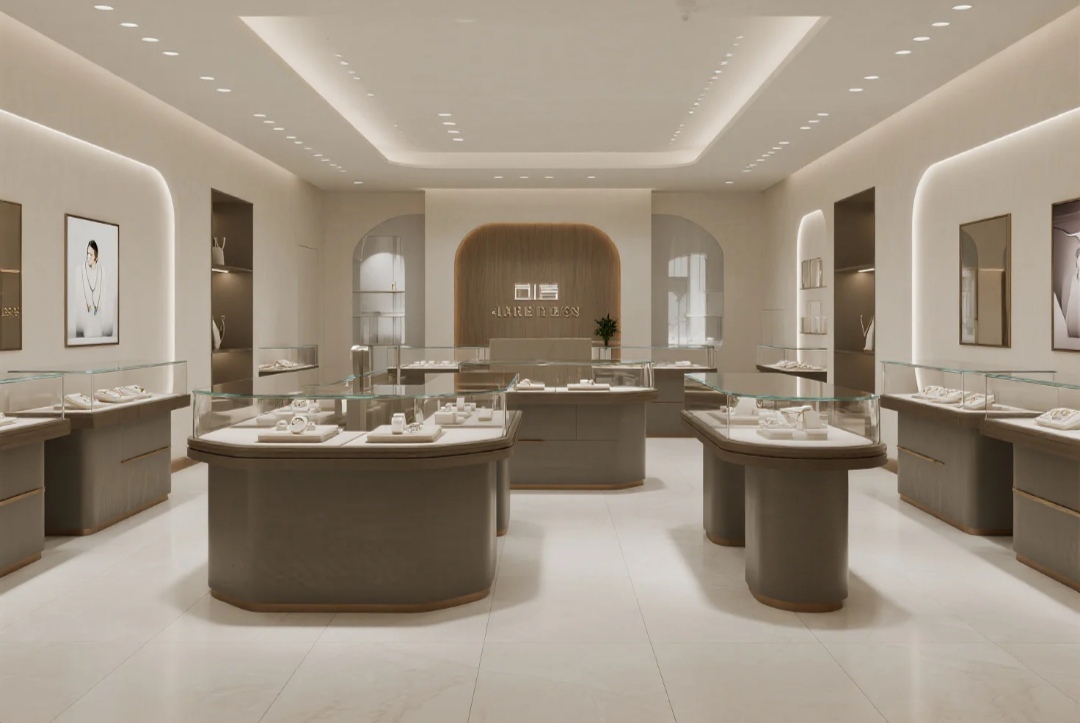 New Style Jewelry Display Set Luxury Glass Showcase for Jewelry Store