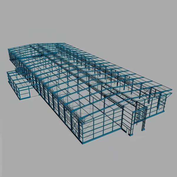 Structure en acier de bâtiment métallique préfabriqué personnalisable de qualité Q355 Q235B