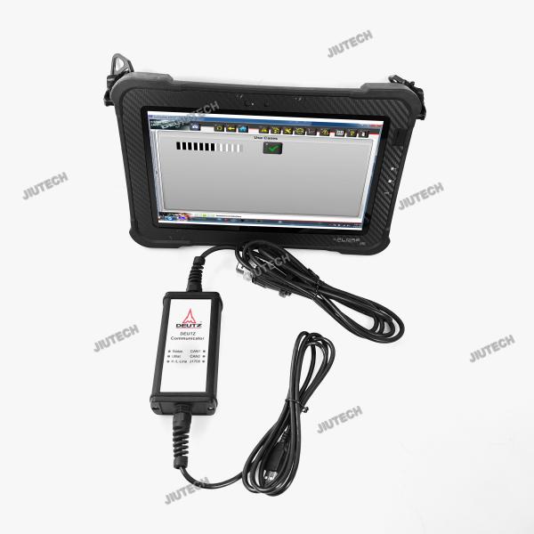 Pronto para usar Xplore Tablet +Deutz Communicator OBD Adaptador com SerDia Software para diagnóstico SerDia 2010