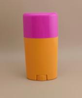 Orange Big Smooth Lip Balm Emballage avec couvercle rose 0802 pour les rouges à lèvres