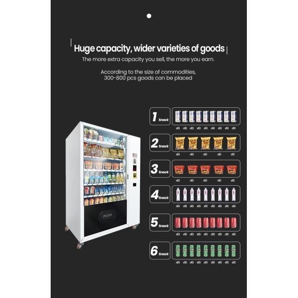 Высокая безопасность Нормальная клавиатура холодная газировка напитки закуски автомат с 5-дюймовым экраном