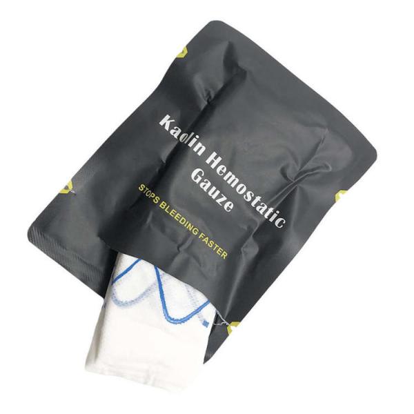 Vacuum Packed Gauze Outdoor First Aid Wound Aseptic Treatment Survival Kaolin Hemostatic Gauze