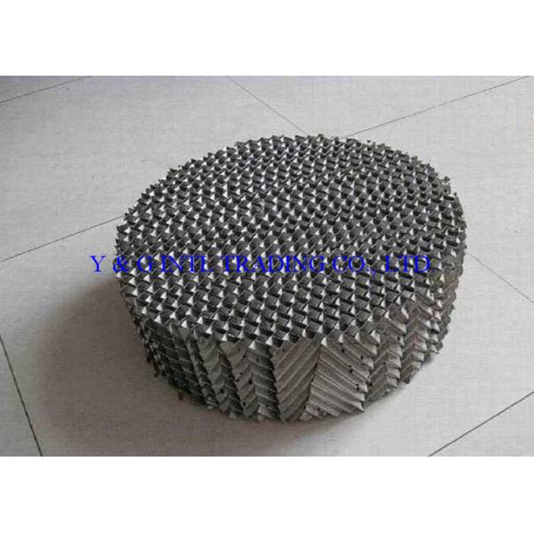Metallic Structured Packing Column Metal Orifice Plate Corrugated Packing