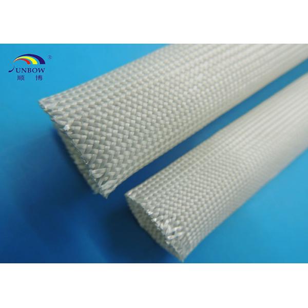400 ℃ Flexible Black or White High Temperature Fiberglass Sleeving for Cables