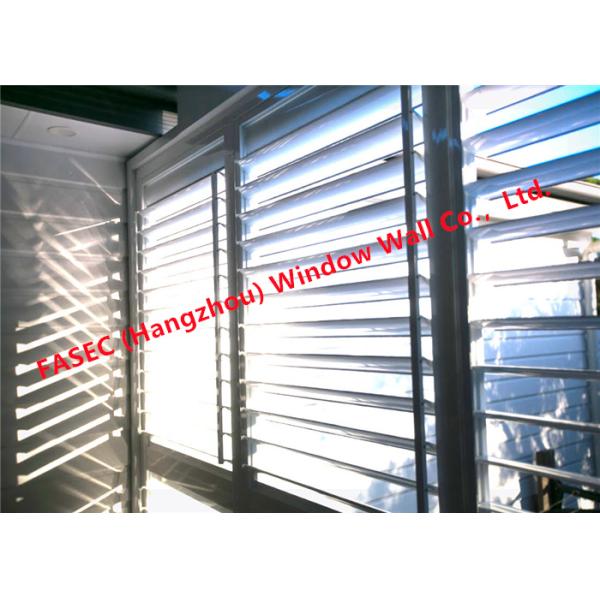 Windproof алюминиевое жалюзи Windows Jalousie Windows шторма с сеткой экрана