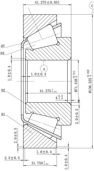MEGE 645/632 P5 Tapered Roller Bearing