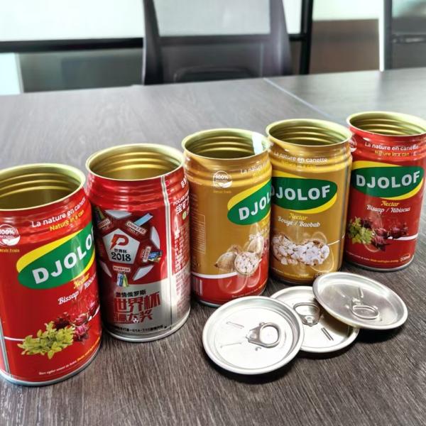 310ml , 250ml Metal Can Beverage Tin Can Packed For Juice , Orange