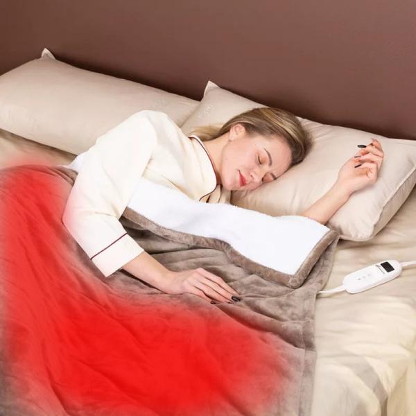 Дальнее инфракрасное моющееся одеяло с электрическим подогревом 45 градусов SHEERFOND