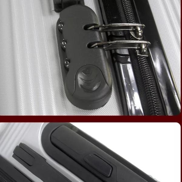 PP Aluminum Trolley Travel Luggage Sets Suitcase On Wheels 20 Inch Waterproof Hard Case