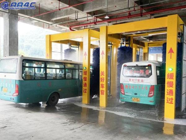 AA4C Automatic Drive Through No Limited Washing Length 4 Brushes Bus Truck Washer Rollover Washing Machine AA-DR5