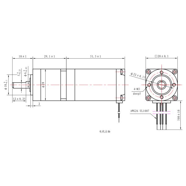 Casun Mini 140mN.M Nema 11 Степной двигатель с сертификацией CE 8.04В