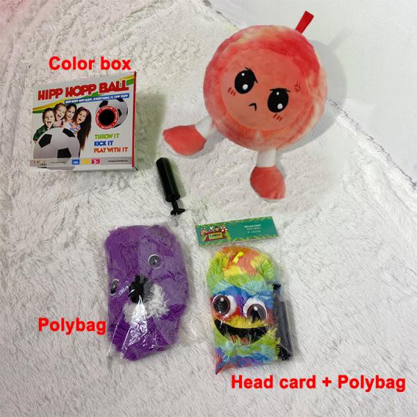 20' надувный отскакивающий мяч с рукояткой в разных цветах