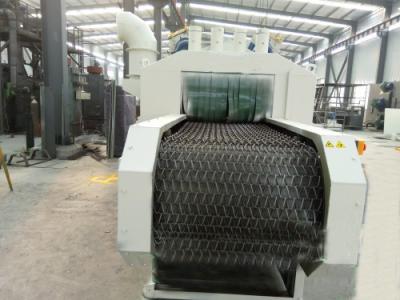 Abrasive Roller Conveyor Shot Blasting Machine , Automatic Blasting Machine