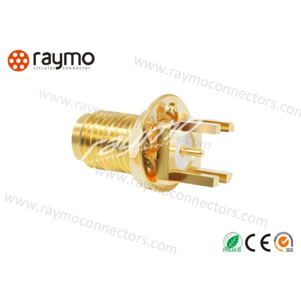 Interconnections 50 Ohm Miniature Circular Connectors, Rf Connector With Gold Plated
