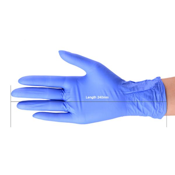 latex free black nitrile examination gloves highly durable for hospital