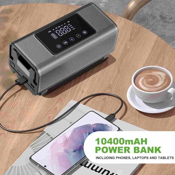 6 In 1 Portable Car Air Compressor Double Motor 25 Cylinder Vehicle Air Compressor 12V