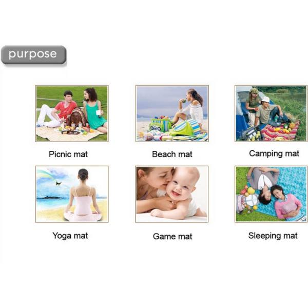 Половой коврик пикника ВЫСОКОКАЧЕСТВЕННОГО на открытом воздухе фитнеса складной водоустойчивый, складывая циновка пляжа