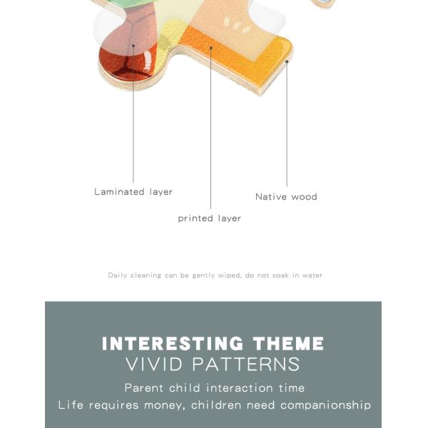 Wholesale 30 Piece Jigsaw Puzzle Children Multiple Themes Education Enlighten Wooden Puzzle Toy