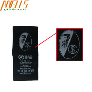 Sewing On Woven Clothes Label Durable Soft Edge Dry Cleanable