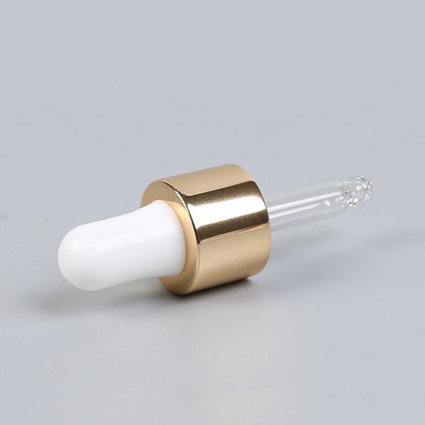 60ml Essential Oil Dropper Caps Tops Shiny Gold Aluminium 20/410