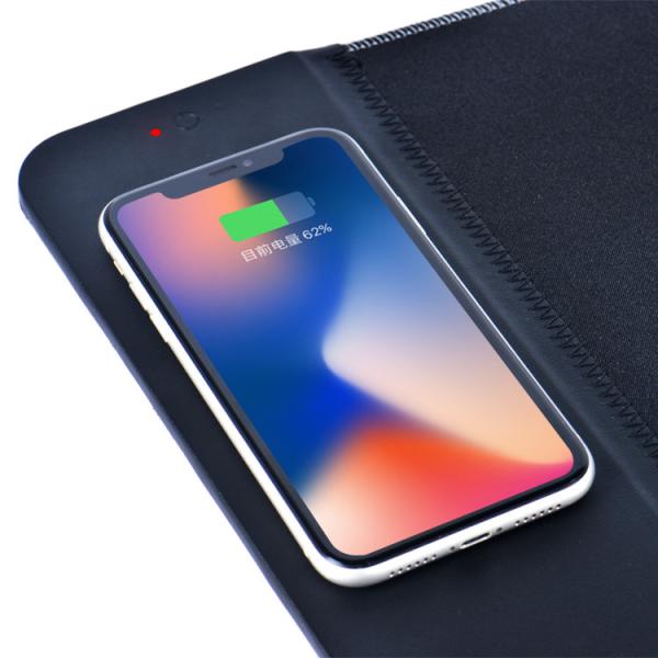 Colorful Led Light Rubber Keyboard Mat , Wireless Charging Gaming Mouse Pad