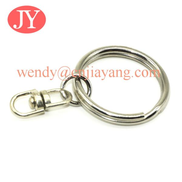 jiayang wholesale fashion metal stainless steel keyring polished