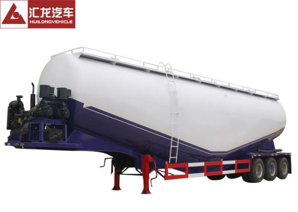 55 CBM Dry Bulk Trailer 6mm Body Thickness  Large Volume 3 Sets Manhole
