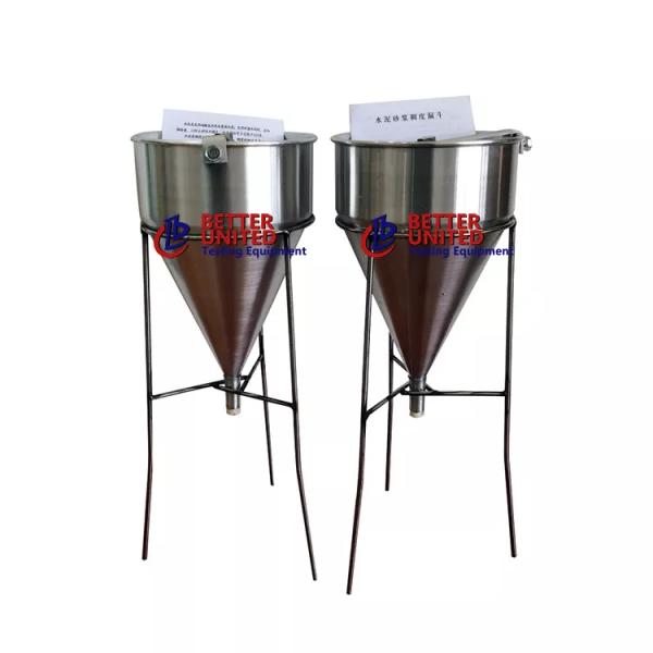 1725ml Flow Cone Apparatus Cement Testing Machine EN 445 Standard