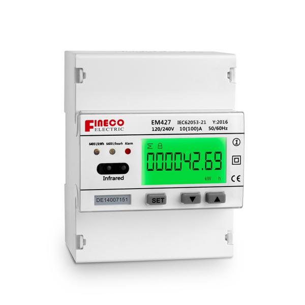 CE Certified EM427 120V Single Phase Digital Watt-Hour Meter with 0-999999.99 Range