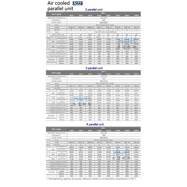 Projeto líquido de condensação de refrigeração água da separação do gás original das cremalheiras do compressor das unidades 3 de BBF2-20MB