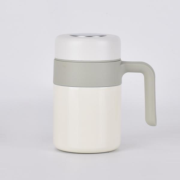 500ml Capacity Stainless Steel 316 Handle Cups Tea Mugs With Tea Strainer Custom Logo