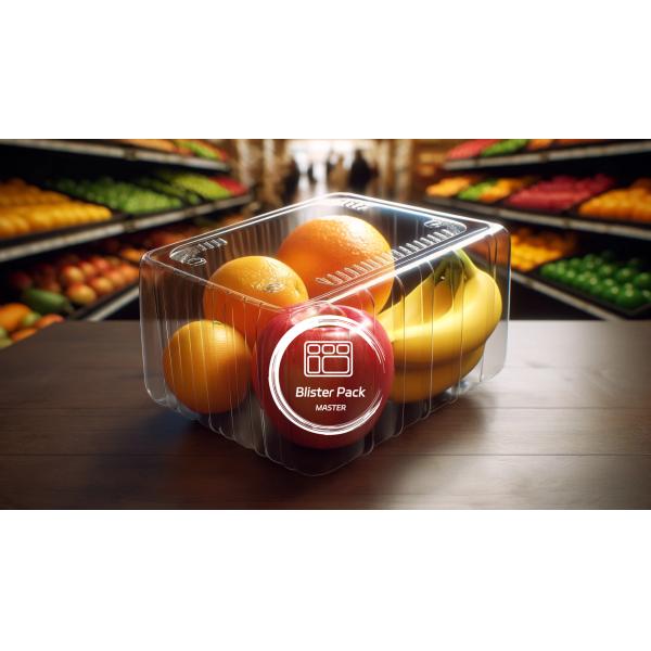 OEM/ODM Clamshell Disposable Fruit Tray And Vegetable Containers Clear PET Plastic Food Grade