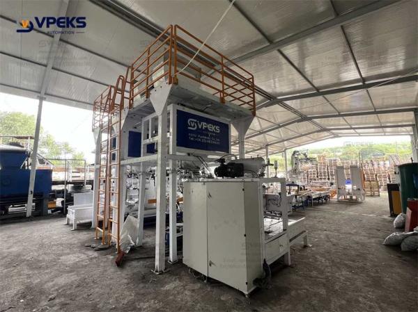 25kg Bagging Automatic Weighing And Packing Machine Pellet Feed Packaging Machine