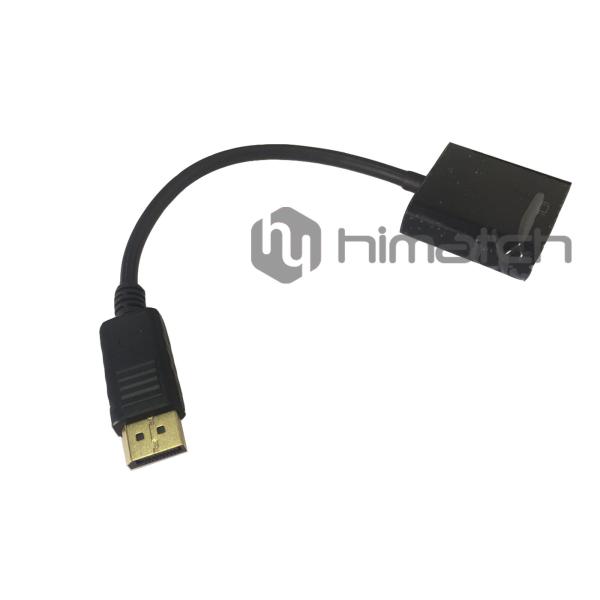 Black Displayport 1.2 Cable DP Male To HDMI Male Cable Support 3D And 4K