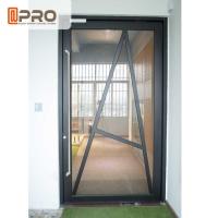 O pivô de vidro moderado Front Door, as portas de entrada contemporâneas de alumínio gerencie o vidro de vidro do pivô da porta do pivô da porta de vidro para fazer