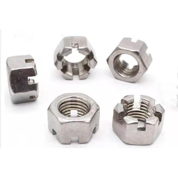 Carbon Steel Galvanized M5 Hex Slotted Nut Furniture Hex Castle Nut