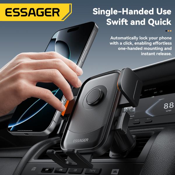 Essager ES-ZJ34 360 Flexible Adjustable Car Air Vent Mobile Phone Holder Stand