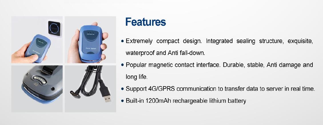 чтение карты системы 125KHz патруля путешествия охранника СИД 4G Vibratory
