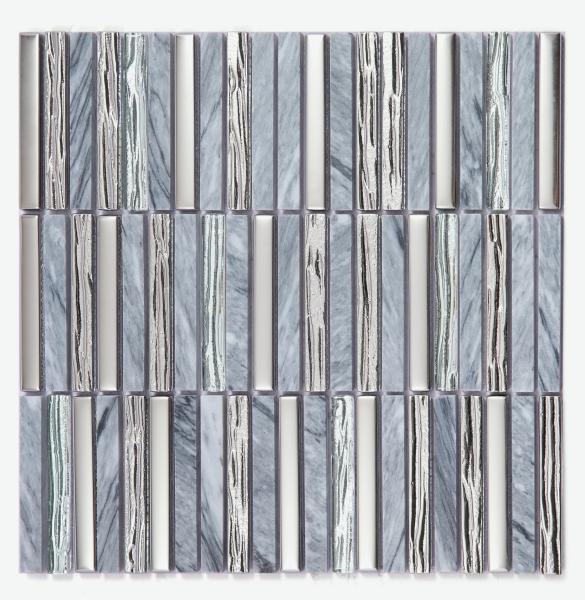 282x294mm Decorative And Elegant Interior Wall Natural Stone Mosaics Blue For Living Room And Apartment