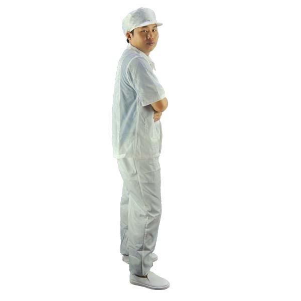 2.5mm Grid 98% Cotton 2% Conductive Fiber ESD Coverall