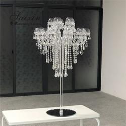 ZT-325 Gorgeous wedding table decoration crystal candle chandeliers