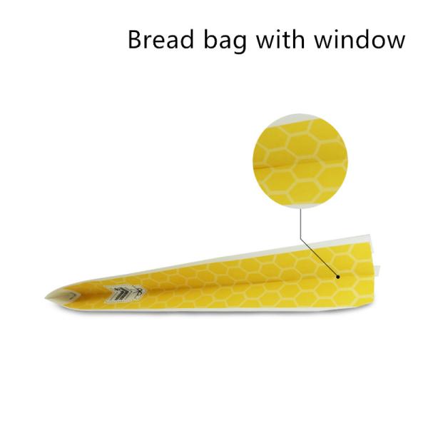 Greaseproof 55gsm Single Kraft Paper Carry Bags For Sandwich