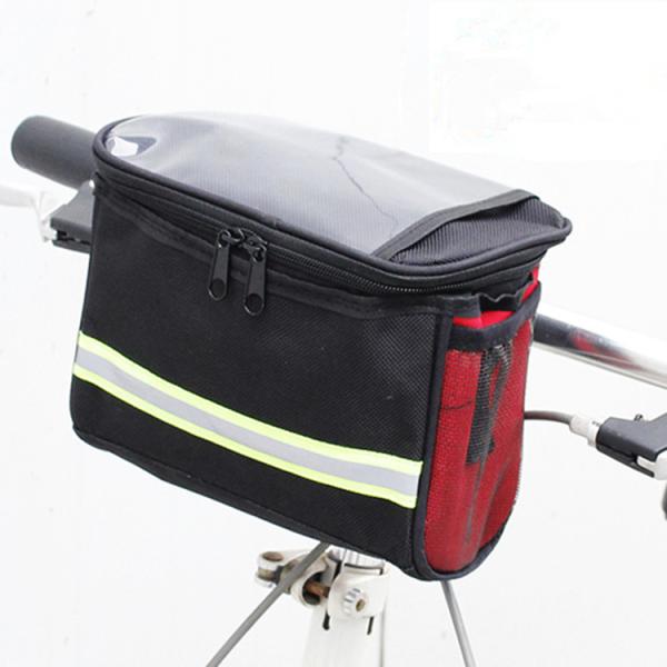 Front Handlebar Bag Bike Frame Pannier Organizer Pouch MTB Waterproof Phone Bags Multifunction Portable Shoulder Bag