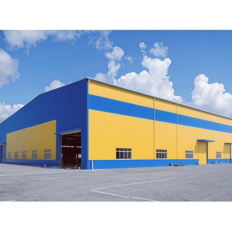 Heavy Load Bearing Prefabricated Steel Warehouse For Raw Material Stock Storage