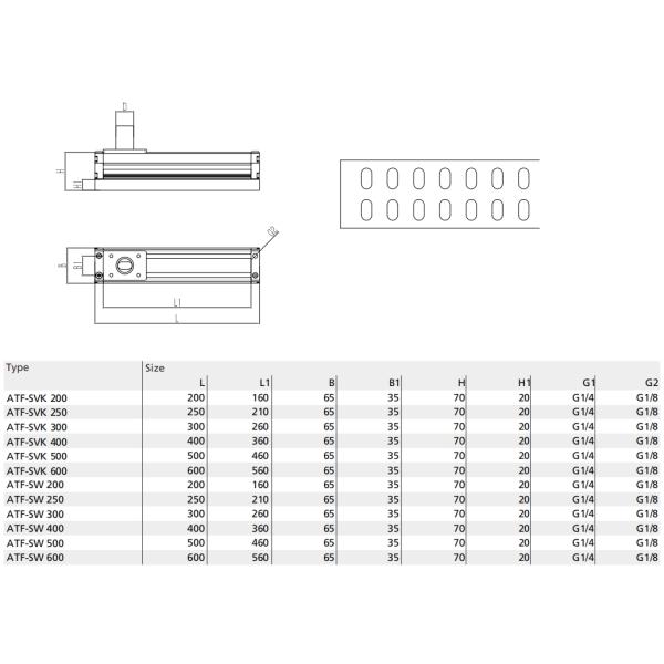 65mm Width Alumina Body Foam Vacuum Gripper For Large Area